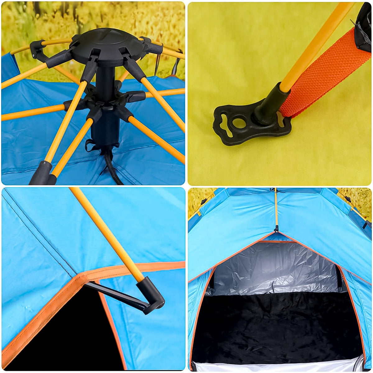 Carpa Automática Camping Plegable 2 Personas Impermeable