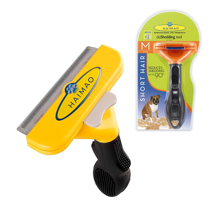 Peine Deslanador Para Mascotas Haimao – Cuchilla De Acero Inoxidable Para Eliminar Pelo Suelto En Perros Y Gatos De Pelo Largo O Corto