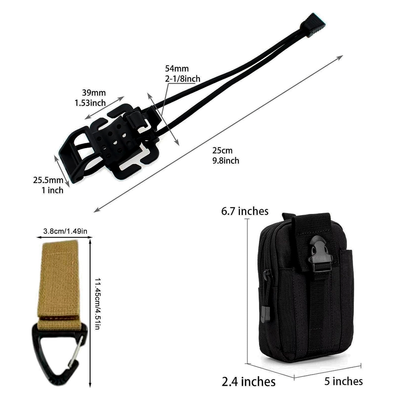 Mochila De Tanque Para Moto Con Sistema MOLLE – Arnés Ajustable Con Bolsas Y Accesorios Para El Motociclista