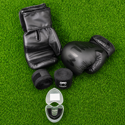 Combo Primer Round Venum – Guantes 12oz, Vendas De 5m Y Bucal, Kit Completo Para Empezar Box Y Muay Thai