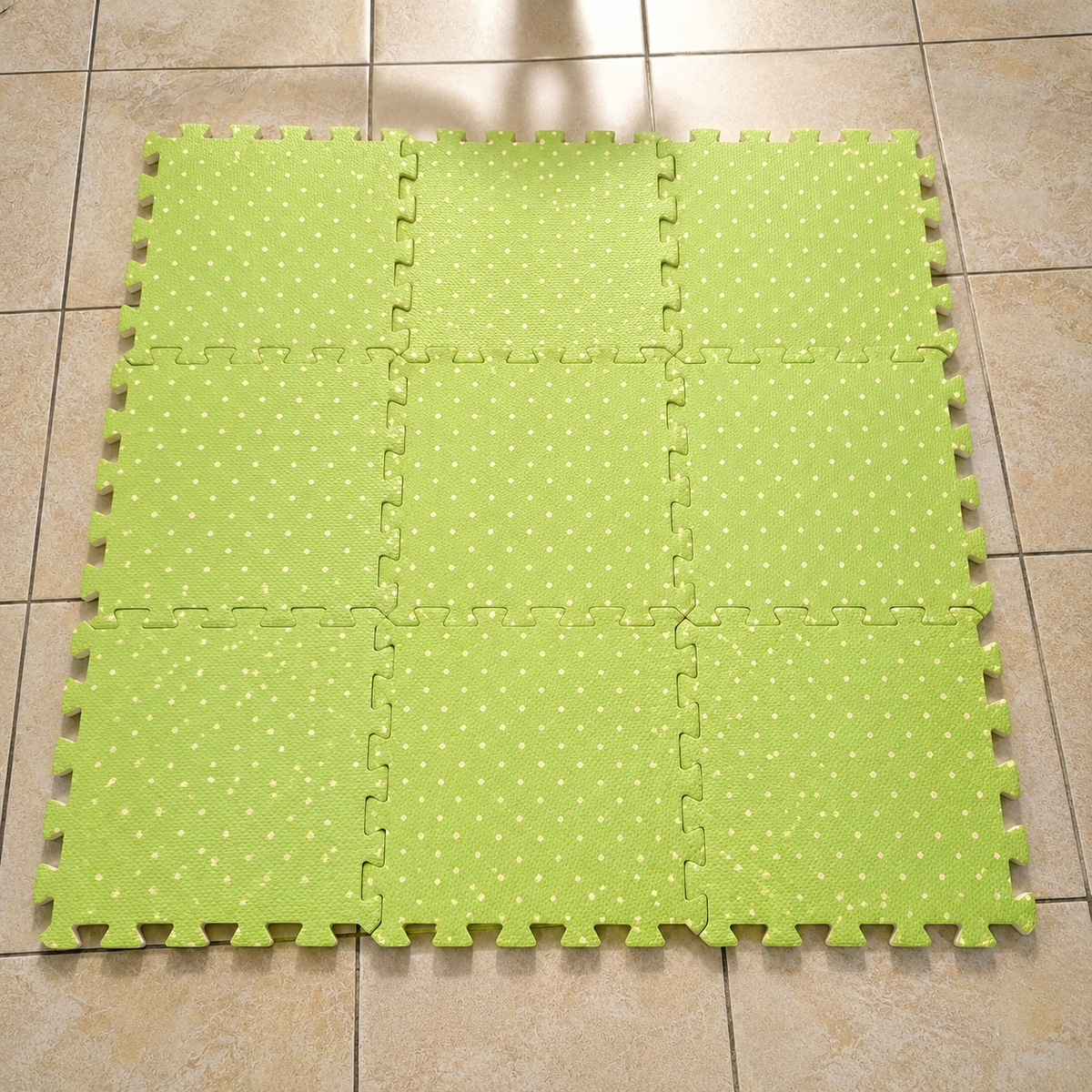 Alfombra Tatami Infantil 90 x 90cm Goma EVA Rompecabezas – Piso Armable Verde Antideslizante Para Bebés Y Niños