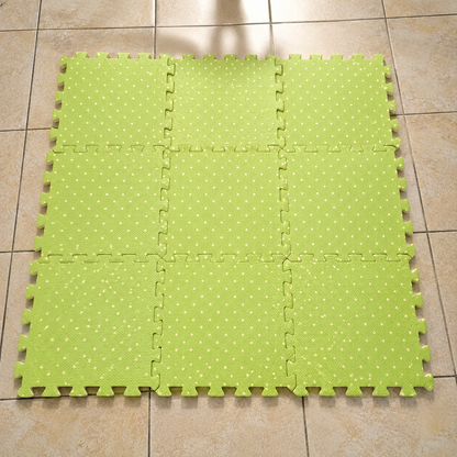 Alfombra Tatami Infantil 90 x 90cm Goma EVA Rompecabezas – Piso Armable Verde Antideslizante Para Bebés Y Niños