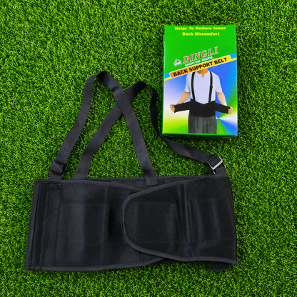 Faja Lumbar Con Tirantes Ajustables Y Refuerzo Posterior – Soporte Para Espalda En Trabajo Y Gimnasio