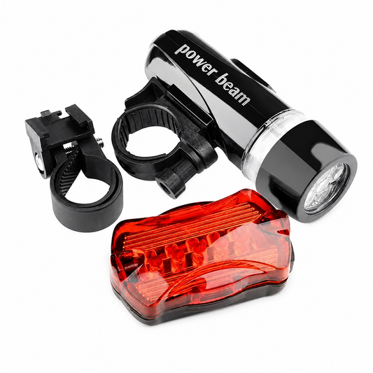 Juego De Luces LED Para Bicicleta – Faro Delantero Y Luz Trasera De 6 Modos Para Mayor Visibilidad