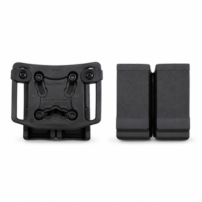 Porta Cargador Doble Tipo Paddle Con Montaje Para Correa – Estuche Rígido Para Pistolera Táctica