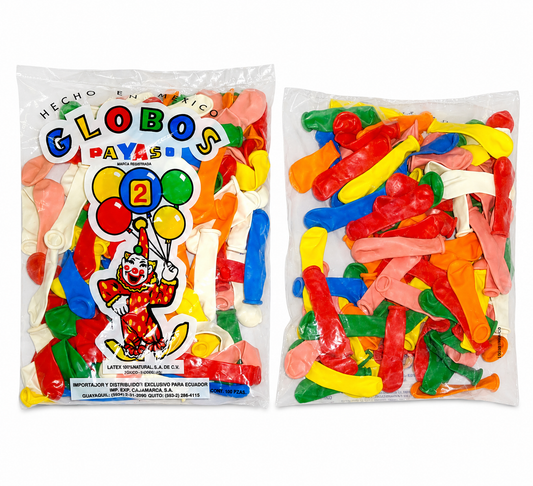 Globos De Agua Para Carnaval N°2 Pack De 100 – Bombas De Látex De Colores Para Fiestas Y Juegos