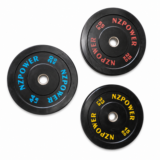 Discos Bumper Olímpicos De Caucho 15, 20 Y 25kg Con Núcleo De Acero – Para Levantamiento Y Crossfit