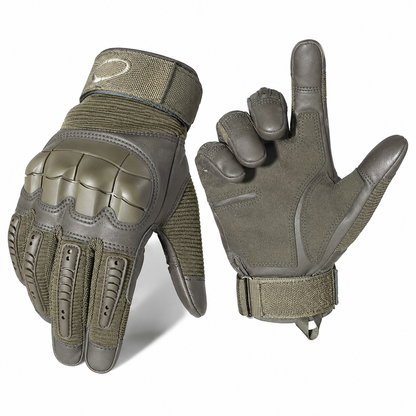 Guantes Tácticos Dedos Completos Con Coraza En Nudillos Y Punta Táctil – Microfibra Reforzada Para Moto Y Outdoor