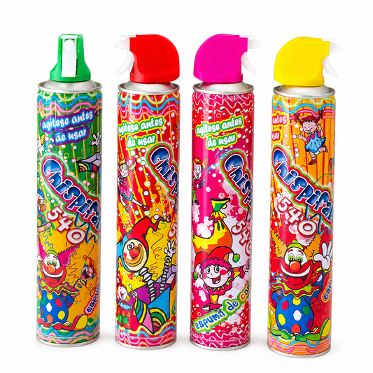 Espuma De Carnaval Chispifarra De 380 G – Carioca Económica No Mancha Para Fiestas Y Eventos Familiares