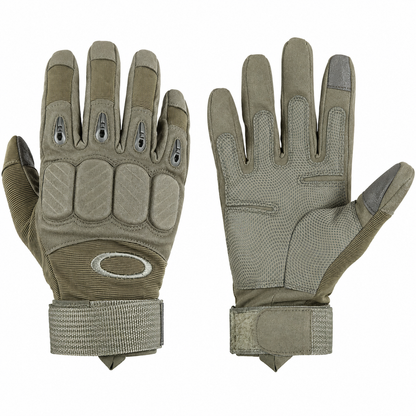 Guantes Tácticos Oakley Dedo Completo Nudillos Reforzados – Antideslizantes Y Cierre Ajustable Velcro Para Uso Militar O Deportivo