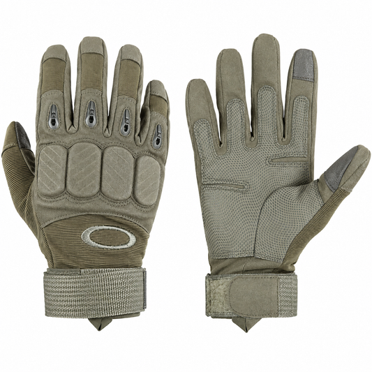 Guantes Tácticos Oakley Dedo Completo Nudillos Reforzados – Antideslizantes Y Cierre Ajustable Velcro Para Uso Militar O Deportivo