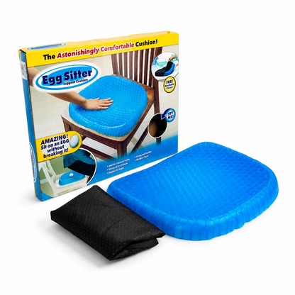 Cojín De Gel Tipo Panal Con Funda – Asiento Ergonómico Antideslizante Para Oficina, Auto Y Escritorio