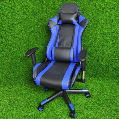 Silla Gamer 100% Reclinable Con Apoyabrazos Ajustables – Diseño Deportivo Con Almohadilla Lumbar Y Cervical