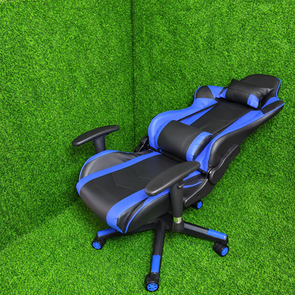 Silla Gamer 100% Reclinable Con Apoyabrazos Ajustables – Diseño Deportivo Con Almohadilla Lumbar Y Cervical