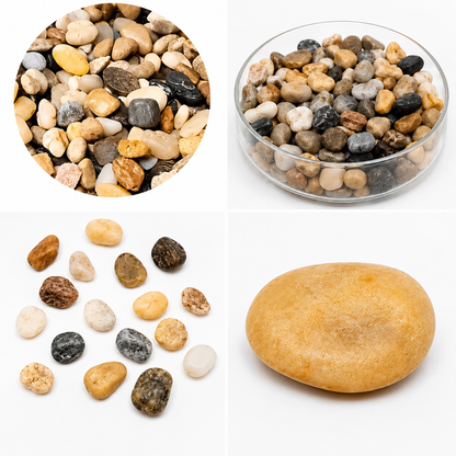 Piedras Decorativas Naturales Para Jardín Y Hogar 593-21 – Tonos Neutros Para Macetas, Acuarios Y Manualidades