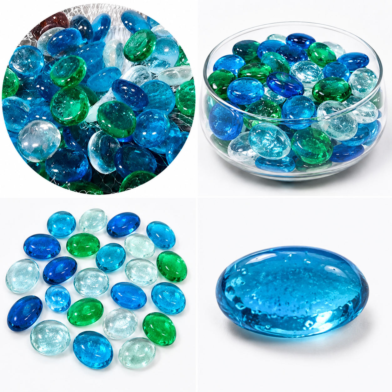 Piedras De Cristal Decorativas Para Jardín Y Hogar 593-29 – Ideal Para Jarrones, Acuarios Y Proyectos De Manualidades