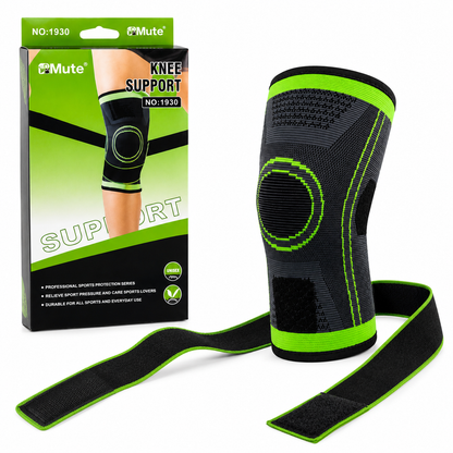 Rodillera Deportiva De Compresión Con Cintas Cruzadas – Soporte Elástico Reforzado Para Entrenamiento