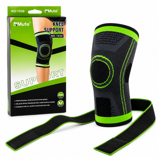 Rodillera Deportiva De Compresión Con Cintas Cruzadas – Soporte Elástico Reforzado Para Entrenamiento