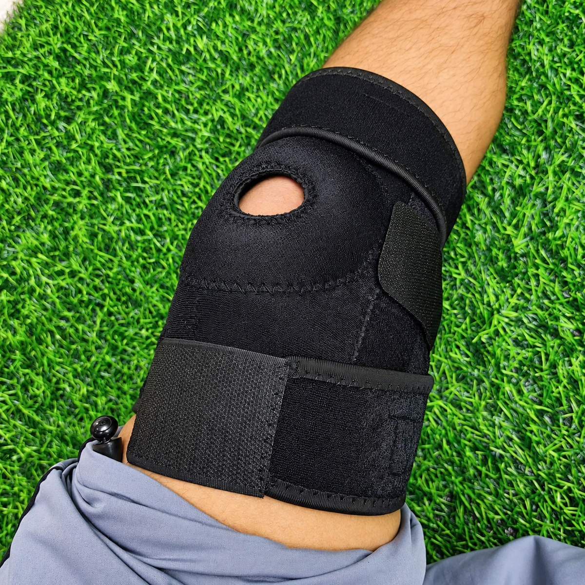 Rodillera Ajustable Con Abertura Rotuliana – Soporte De Compresión Para Entrenamiento Y Apoyo De La Rodilla