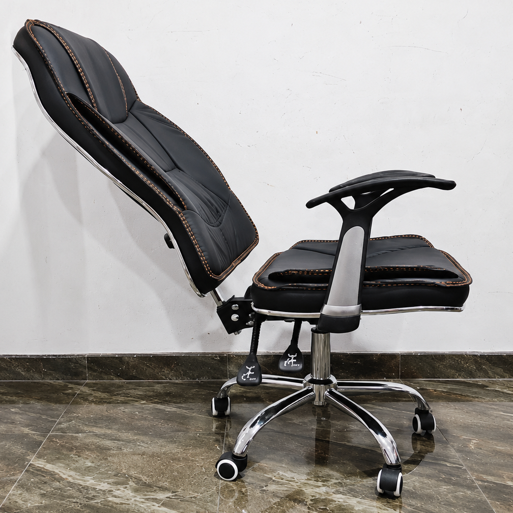 Silla Gerencial Ejecutiva Ergonómica RAGNAR – Con Apoyo Lumbar, Reclinable Y Base Metálica