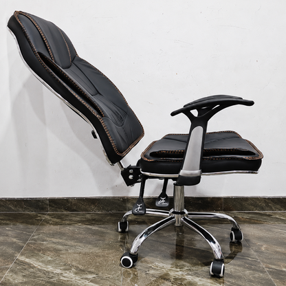 Silla Gerencial Ejecutiva Ergonómica RAGNAR – Con Apoyo Lumbar, Reclinable Y Base Metálica
