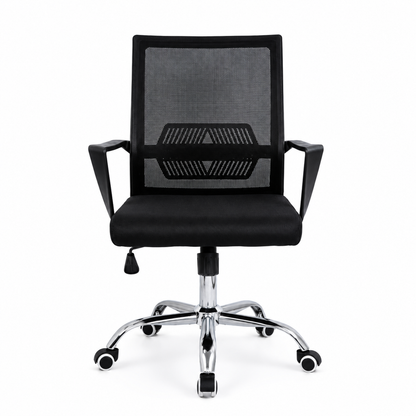 Silla Oficina Ejecutiva Reclinable TORVI – Ergonómica Con Respaldo Mesh Y Base Cromada