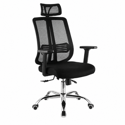 Silla De Oficina Ejecutiva Reclinable Zading – Apoyabrazos Regulables, Respaldo Mesh Y Apoyacabezas
