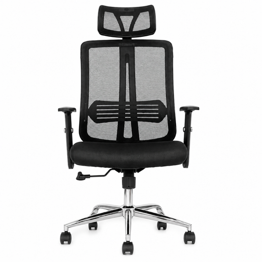 Silla De Oficina Ejecutiva Reclinable Zading – Apoyabrazos Regulables, Respaldo Mesh Y Apoyacabezas