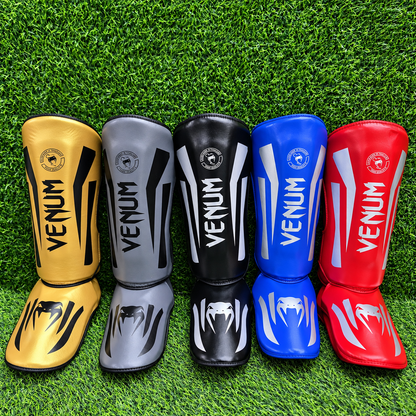 Espinilleras Venum Con Protección De Empeine – Protectores Acolchados Para Muay Thai, MMA Y Kickboxing