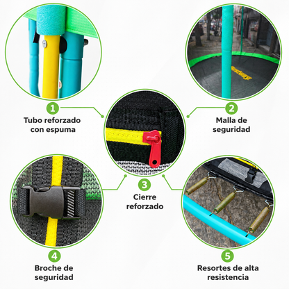 Trampolín Infantil Bestway 59102 Xtreme Air 2.44m con Red de Protección