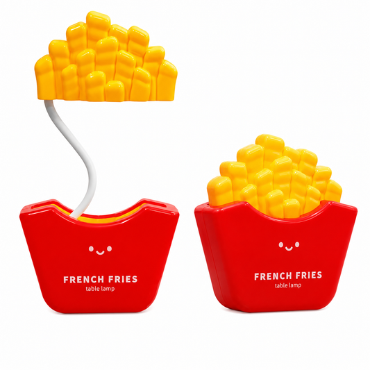Lámpara Led Papas Fritas Para Escritorio – Luz Decorativa Recargable Con Diseño Creativo Y Brazo Flexible