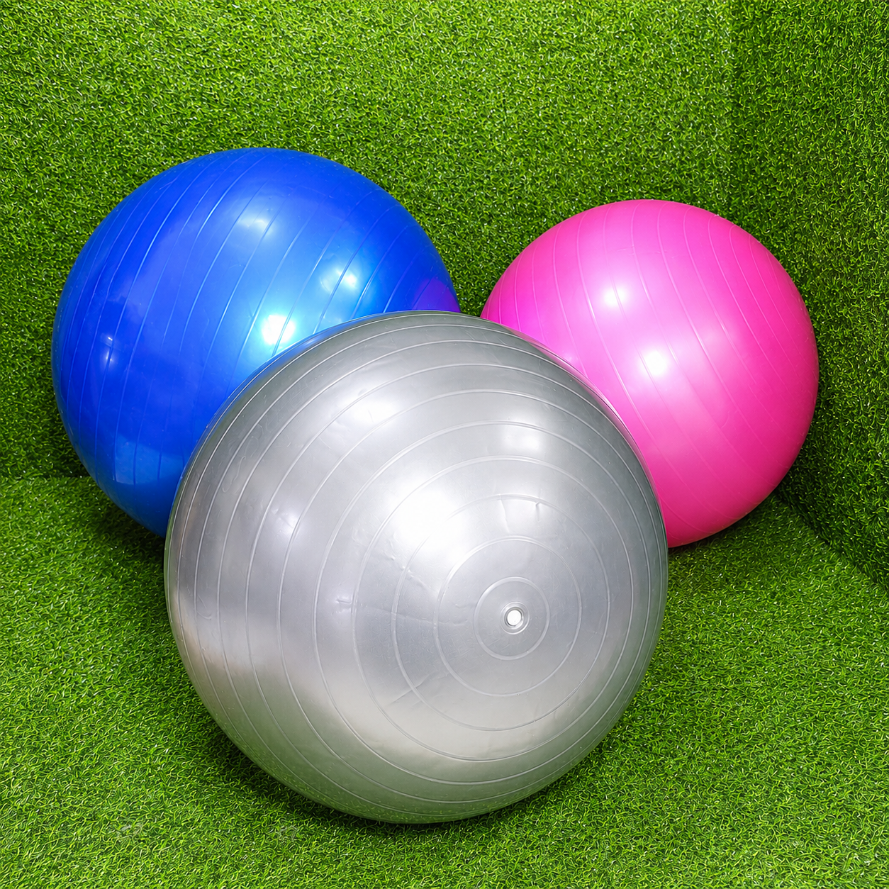 Pelota De Yoga Pilates 55cm – Balón Inflable Antideslizante Con Inflador Para Fitness Y Rehabilitación
