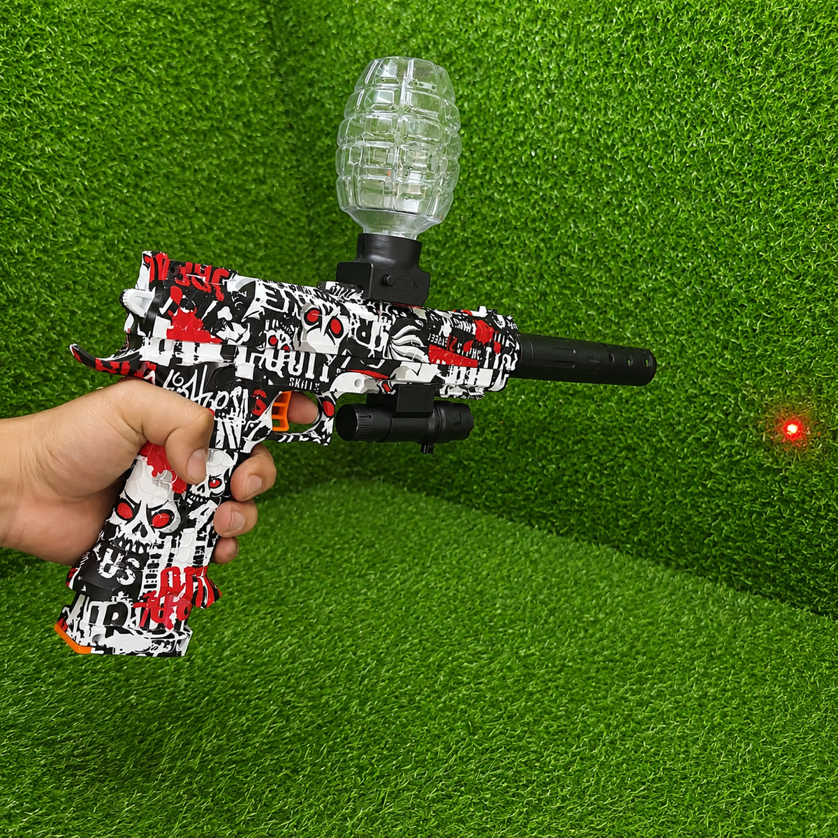 Pistola Eléctrica Lanzadora De Bolas De Gel – Juego Recreativo Recargable Con Gafas Para Niños Desde 8 Años