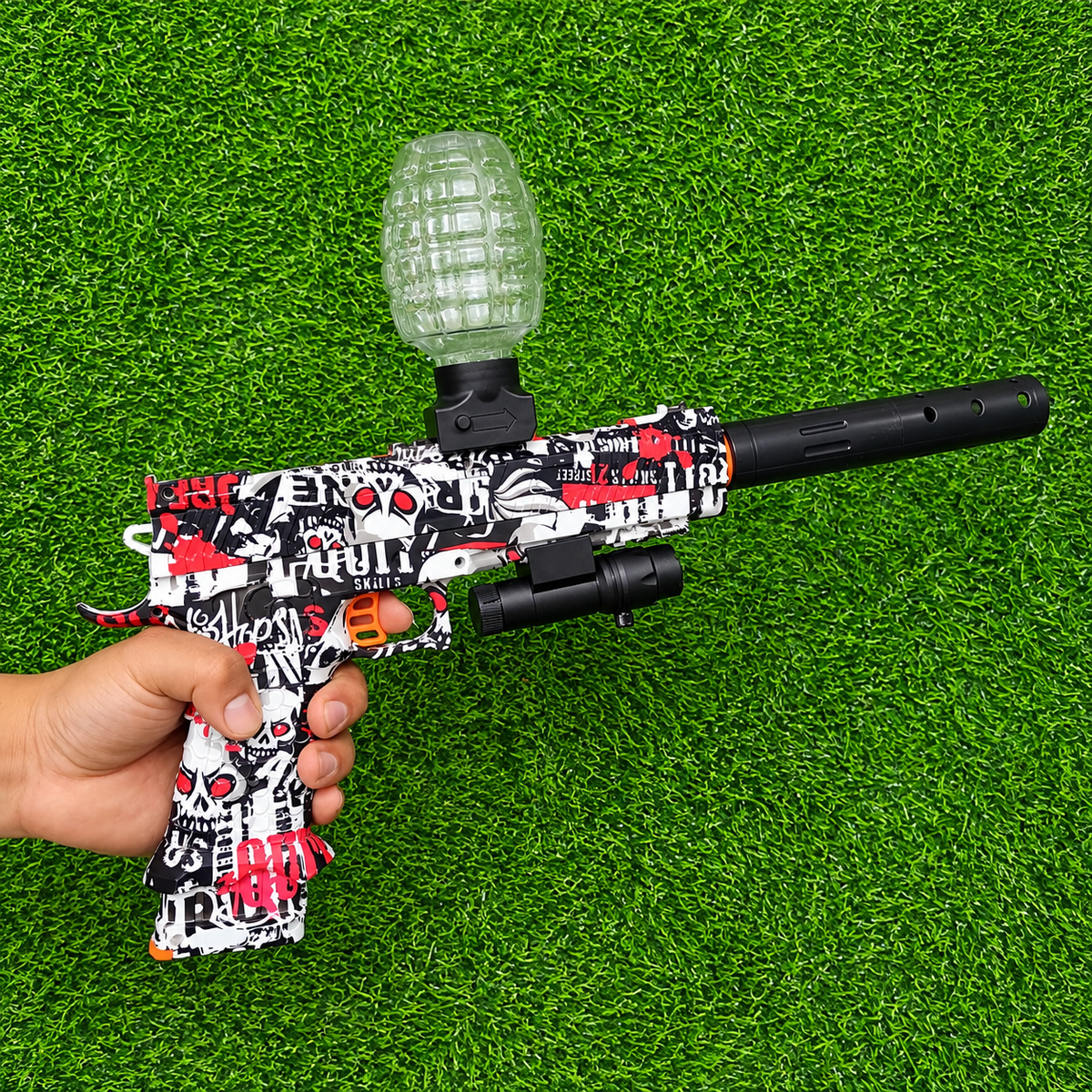 Pistola Eléctrica Lanzadora De Bolas De Gel – Juego Recreativo Recargable Con Gafas Para Niños Desde 8 Años