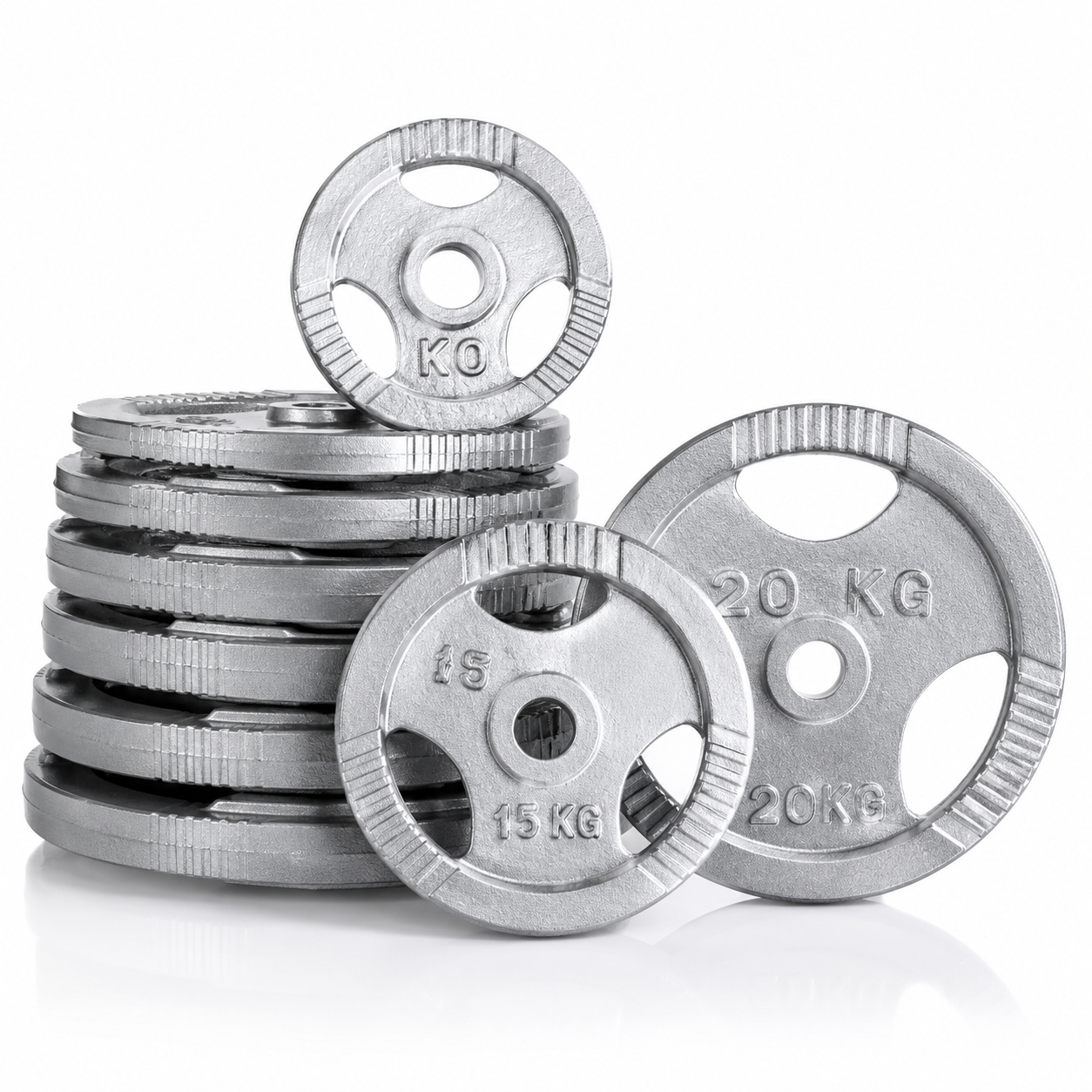 Discos Pesas Para Barra O Mancuernas 2.5kg Hasta 20kg – Hierro Fundido Nacional