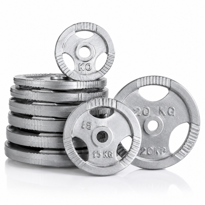 Discos Pesas Para Barra O Mancuernas 2.5kg Hasta 20kg – Hierro Fundido Nacional