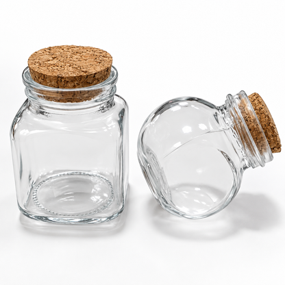 Mini Frasco De Vidrio Con Tapa De Corcho – Envase Pequeño Para Especias, Recuerdos Y Decoración