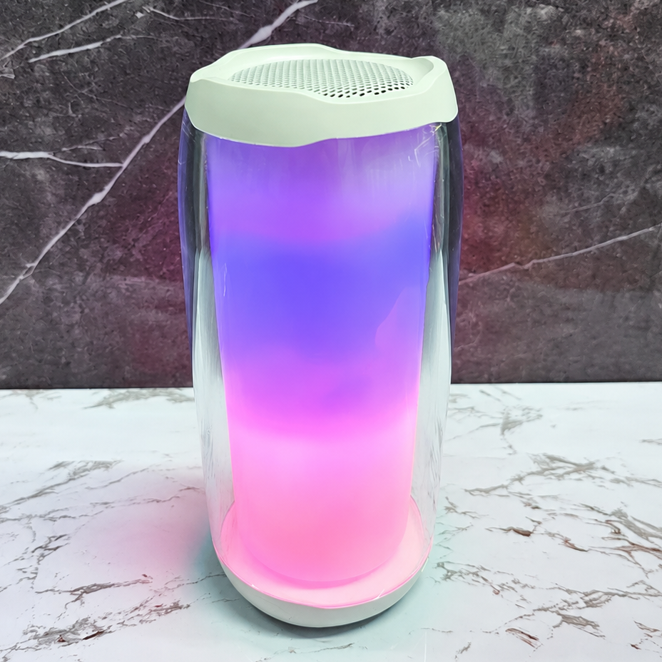 Parlante Bluetooth Pulse4 Con Luces LED 360° – Sonido Envolvente Y Resistente Al Agua Para Fiestas
