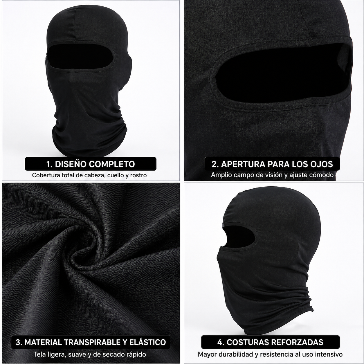 Pasamontañas Unisex Con Protección UV – Máscara Multifuncional Ultraligera Para Deportes Outdoor