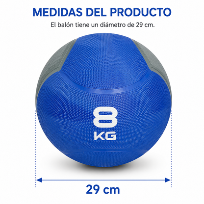 Pelota Medicinal LiveUp 8kg – Balón Funcional Para Gimnasio Y Entrenamiento