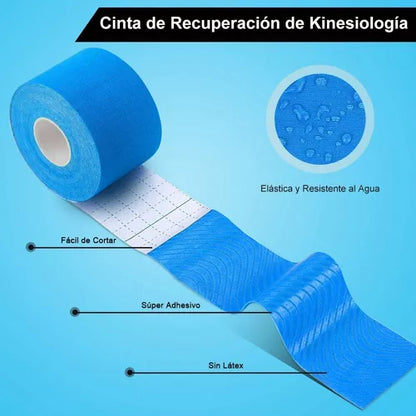 Cinta Kinesiológica Transpirable Resistente Al Agua