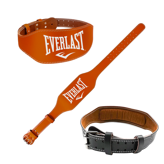 Cinturón Gimnasio Lumbar Acolchado Everlast – Soporte Para Levantamiento De Pesas Y Entrenamiento De Fuerza