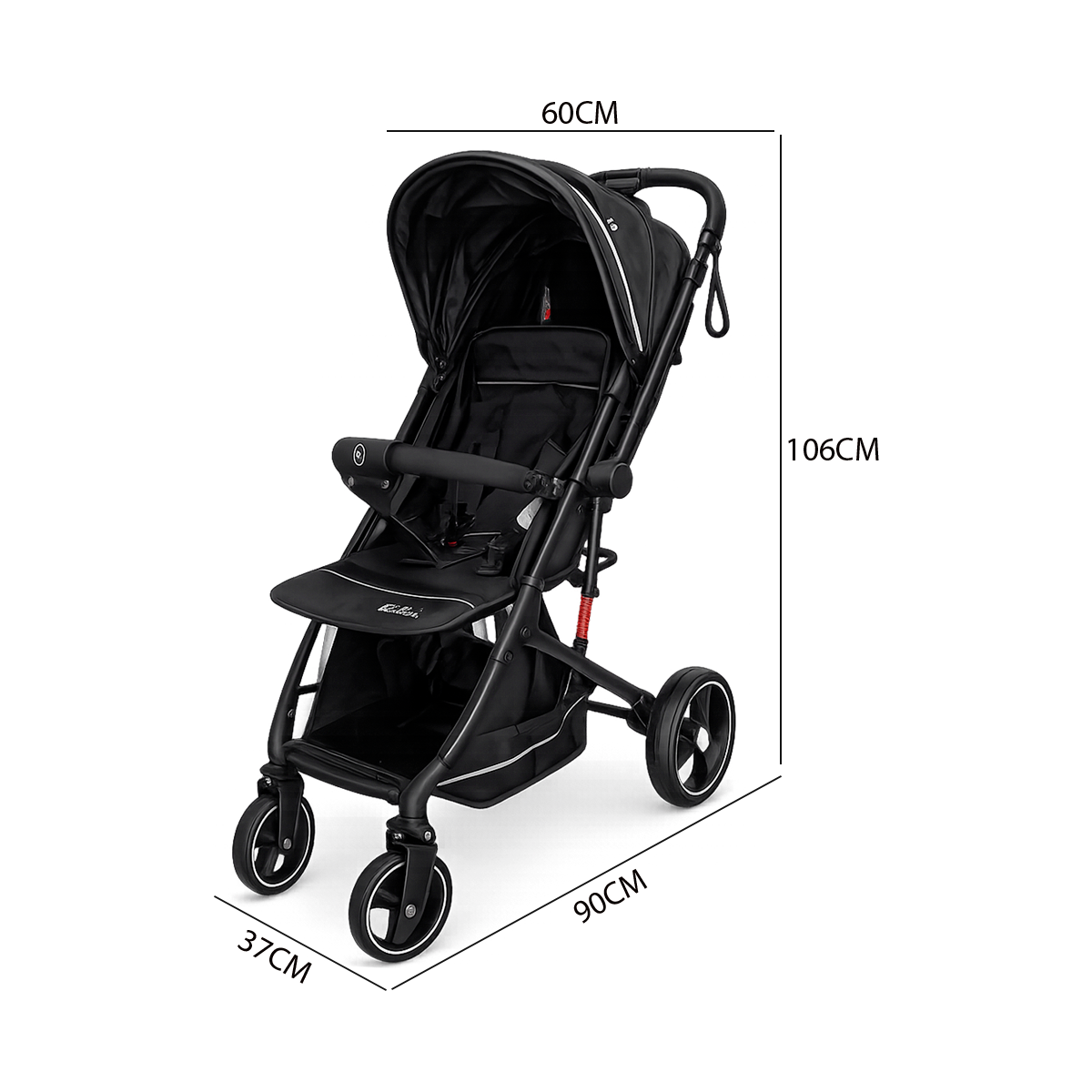 Coche Para Bebé Tipo Travel System – Cochecito Plegable Con Capota Extensible Y Arnés De Seguridad