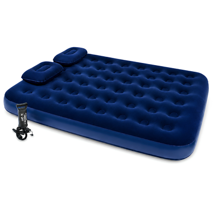 Colchón Inflable Bestway 12200 2 Plazas con Inflador y 2 Almohadas – Cama Extra Lista en Minutos