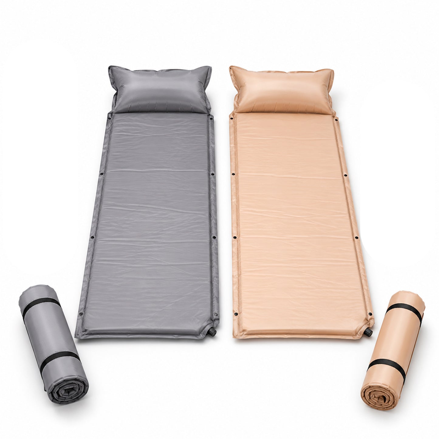 Colchoneta De Camping Individual Con Almohada 190x66cm