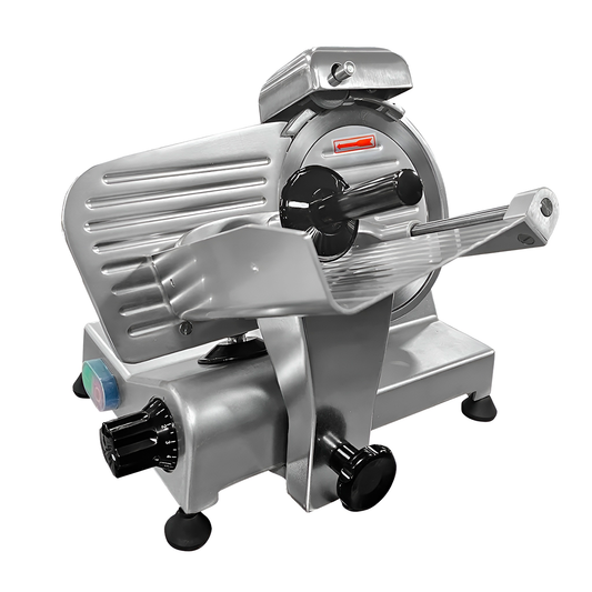 Cortadora De Carne Semi Automática – Acero Inoxidable Con Disco De 20 Cm Y Regulador De Corte
