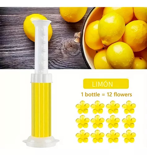 Desinfectante Aromatizante Para Inodoro En Forma De Flor Limpiador En Gel