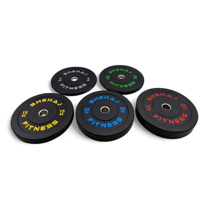 Discos Bumper Olímpicos De Caucho 15, 20 Y 25kg Con Núcleo De Acero – Para Levantamiento Y Crossfit