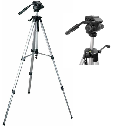 Trípode Universal Para Cámara Y Video Extensible Hasta 131cm – Aluminio Con Cabezal De Inclinación