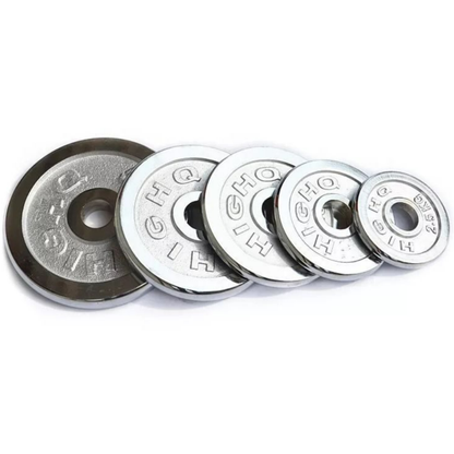 Discos Cromados Compactos De Hierro Para Pesas – Acabado Premium Para Gym En Casa Y Fuerza Pura